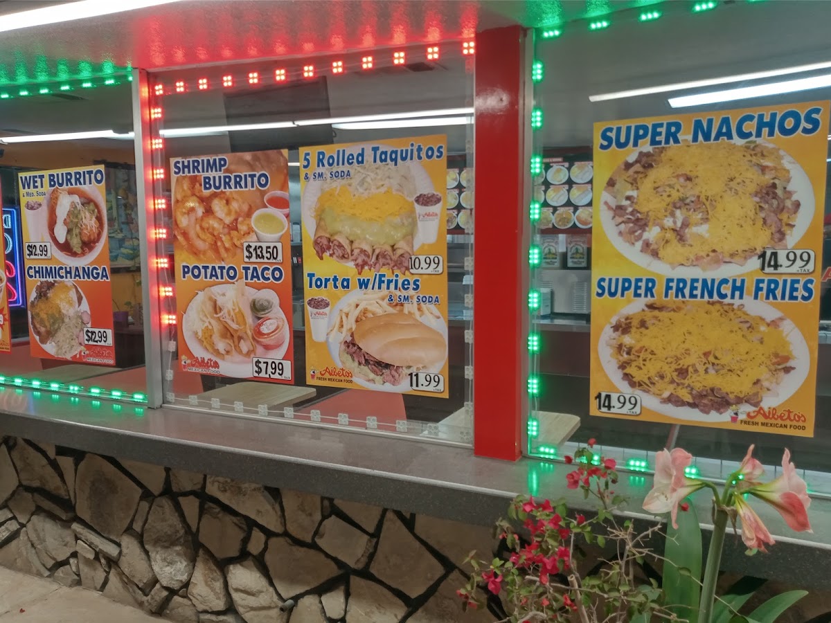 Aibeto's Fresh Mexican Food Menu - Image 1