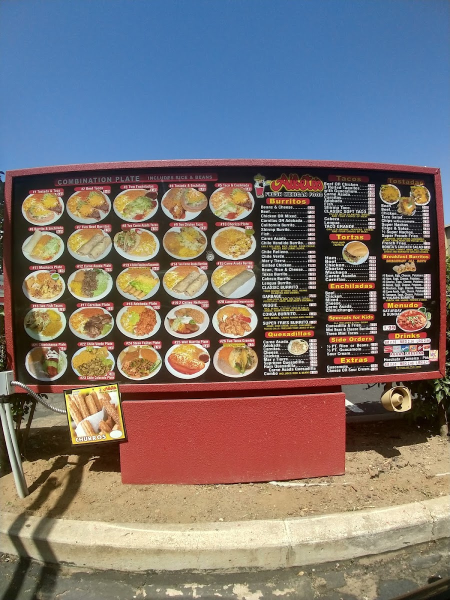 Aibeto's Fresh Mexican Food Menu - Image 3